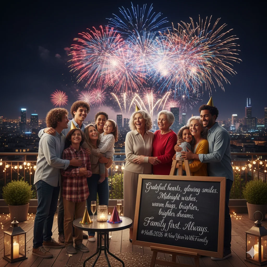 family happy new year wishes