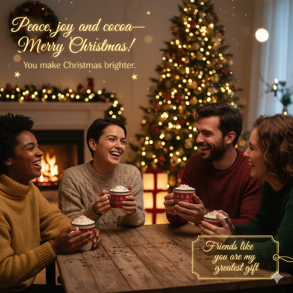 friends christmas wishes
