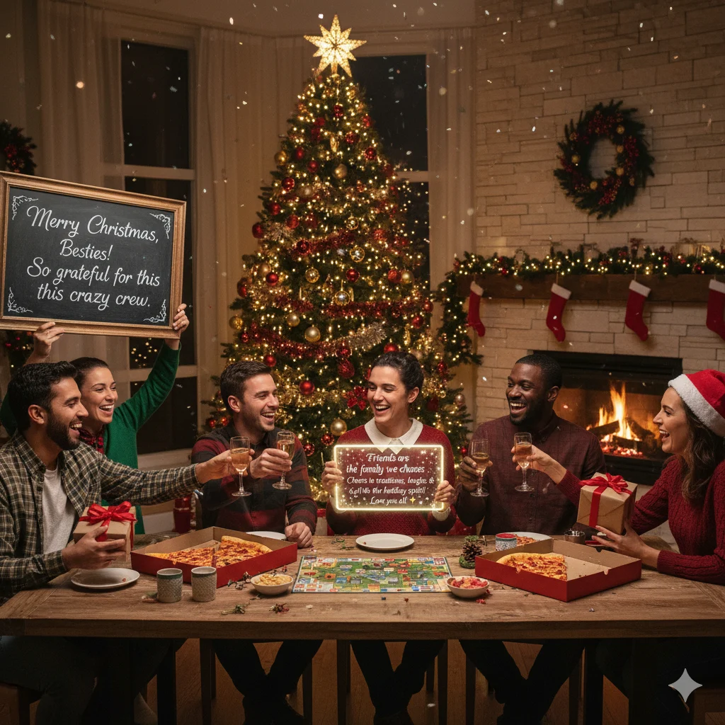 friends christmas wishes