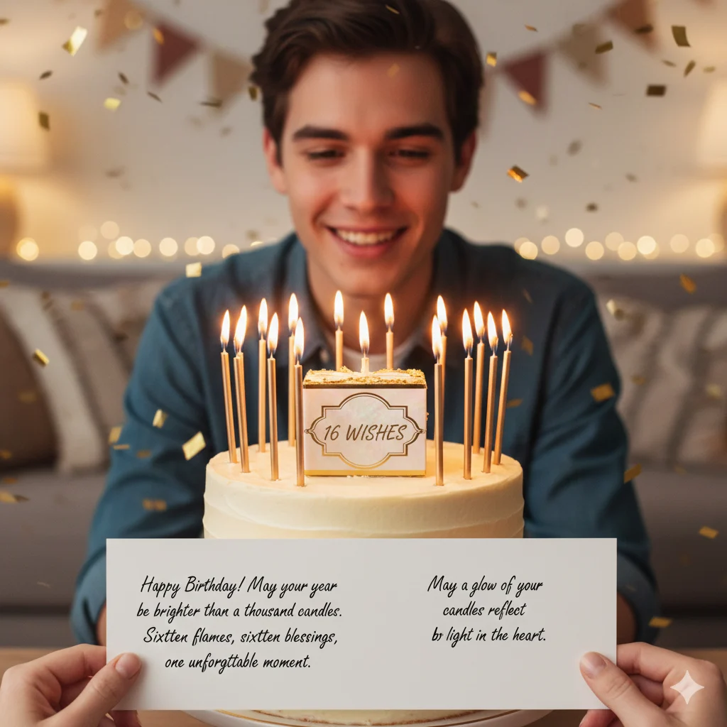 16 wishes candles box