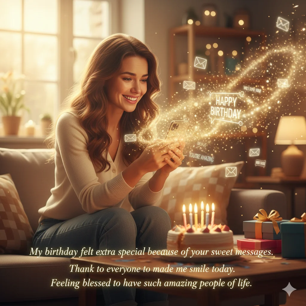 thanks for the birthday wishes