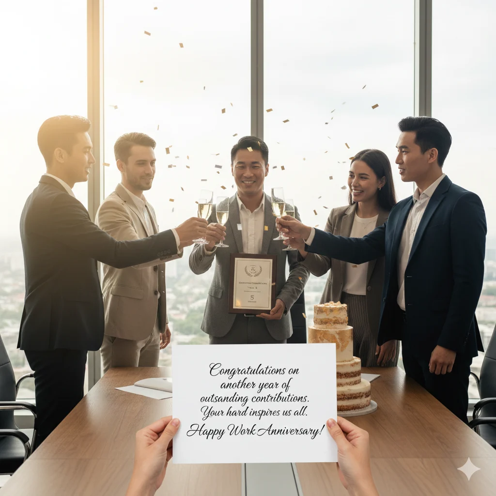 work anniversary wishes