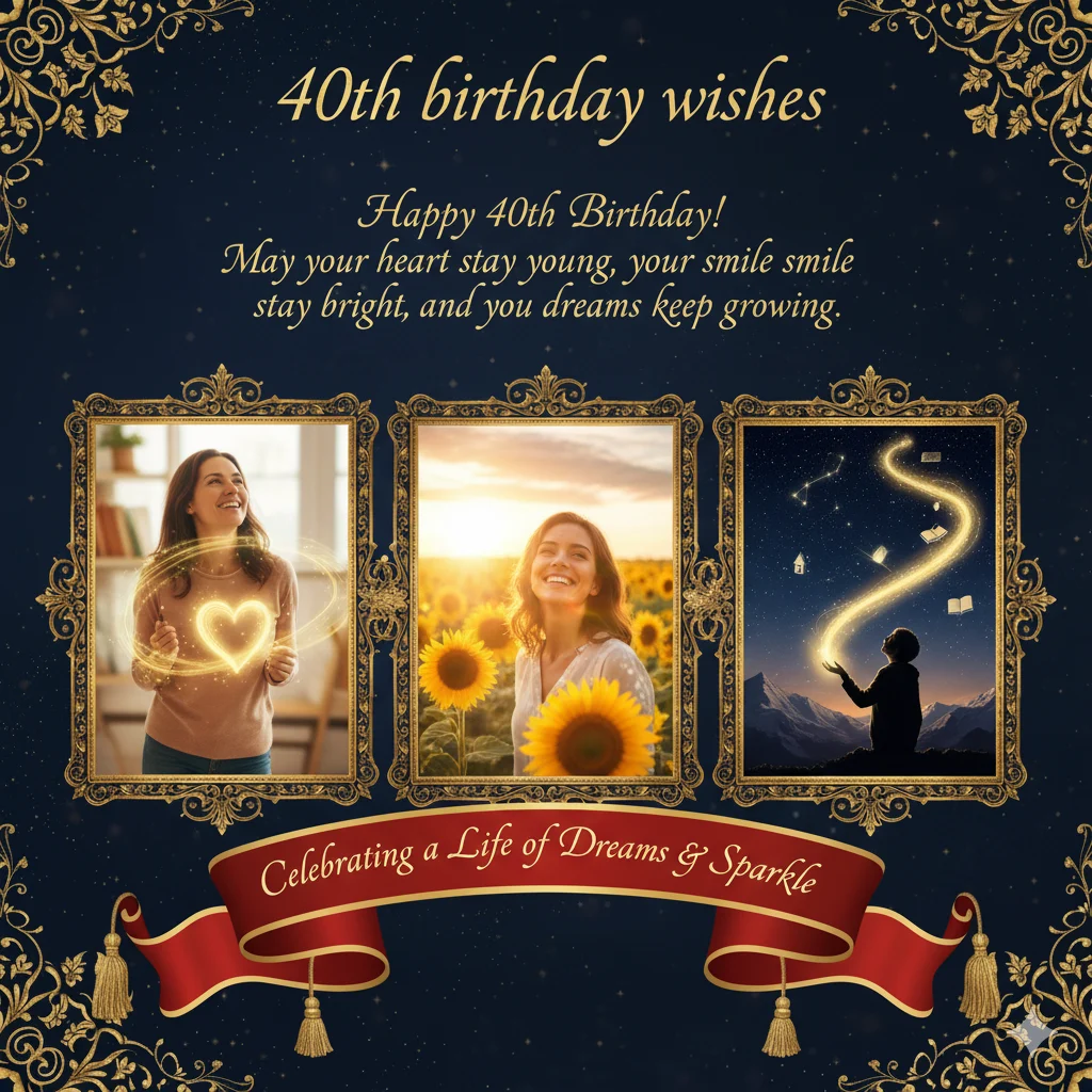 40th birthday wishes