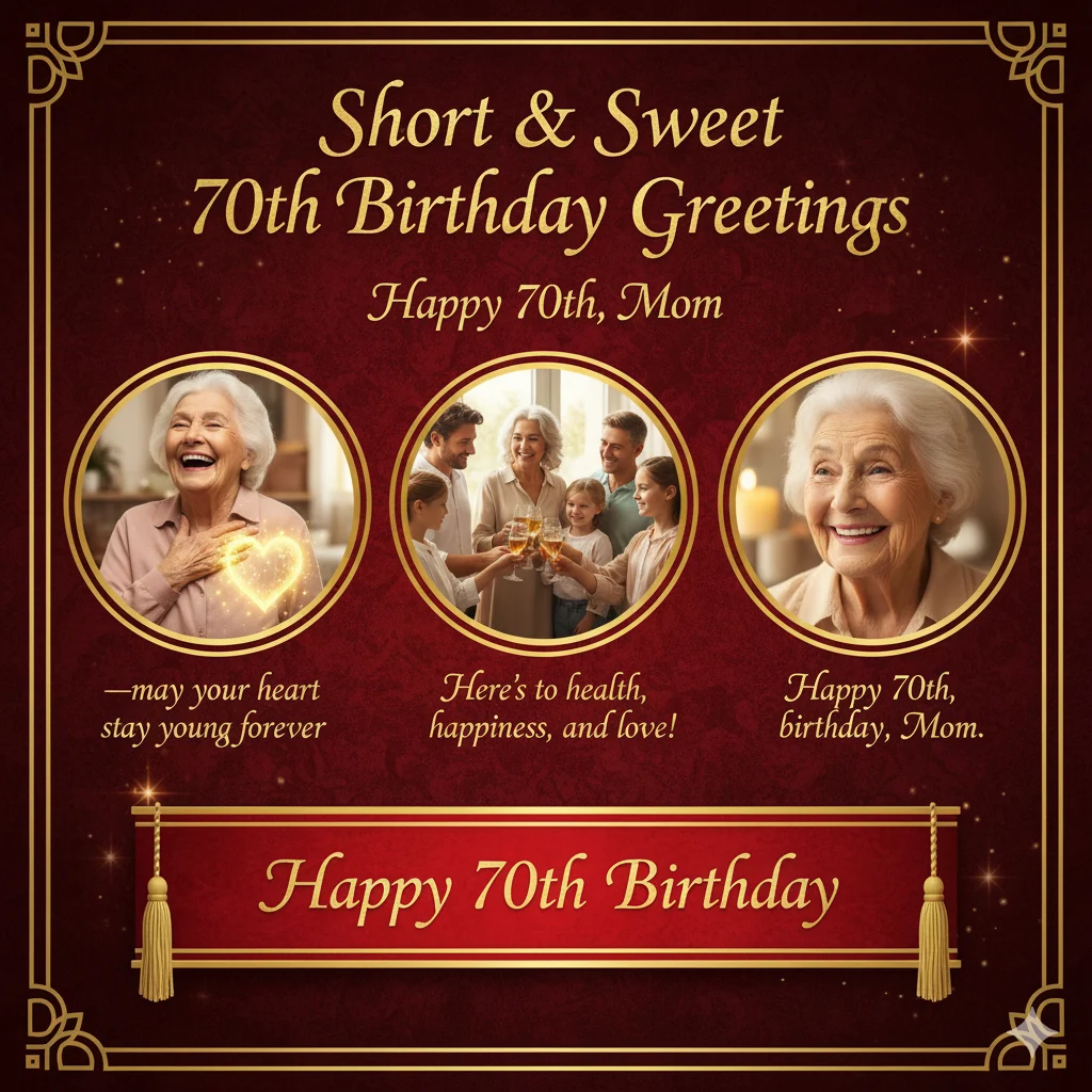 70th birthday wishes