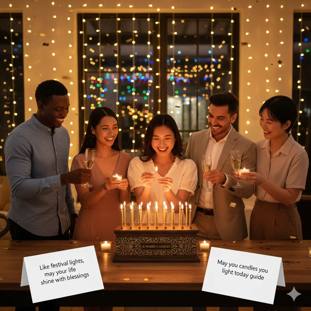 16 wishes candles box