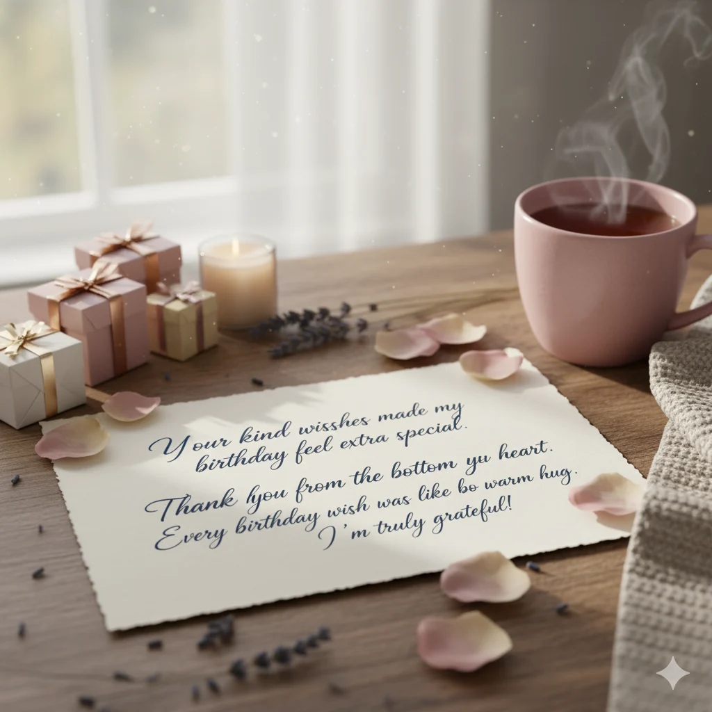 thank you message for birthday wishes