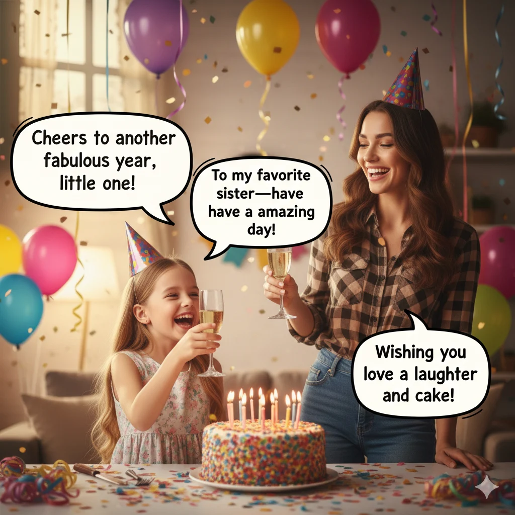 birthday wishes for little sister