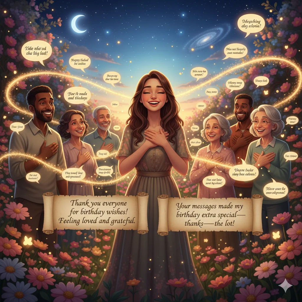 thank you everyone for the birthday wishes