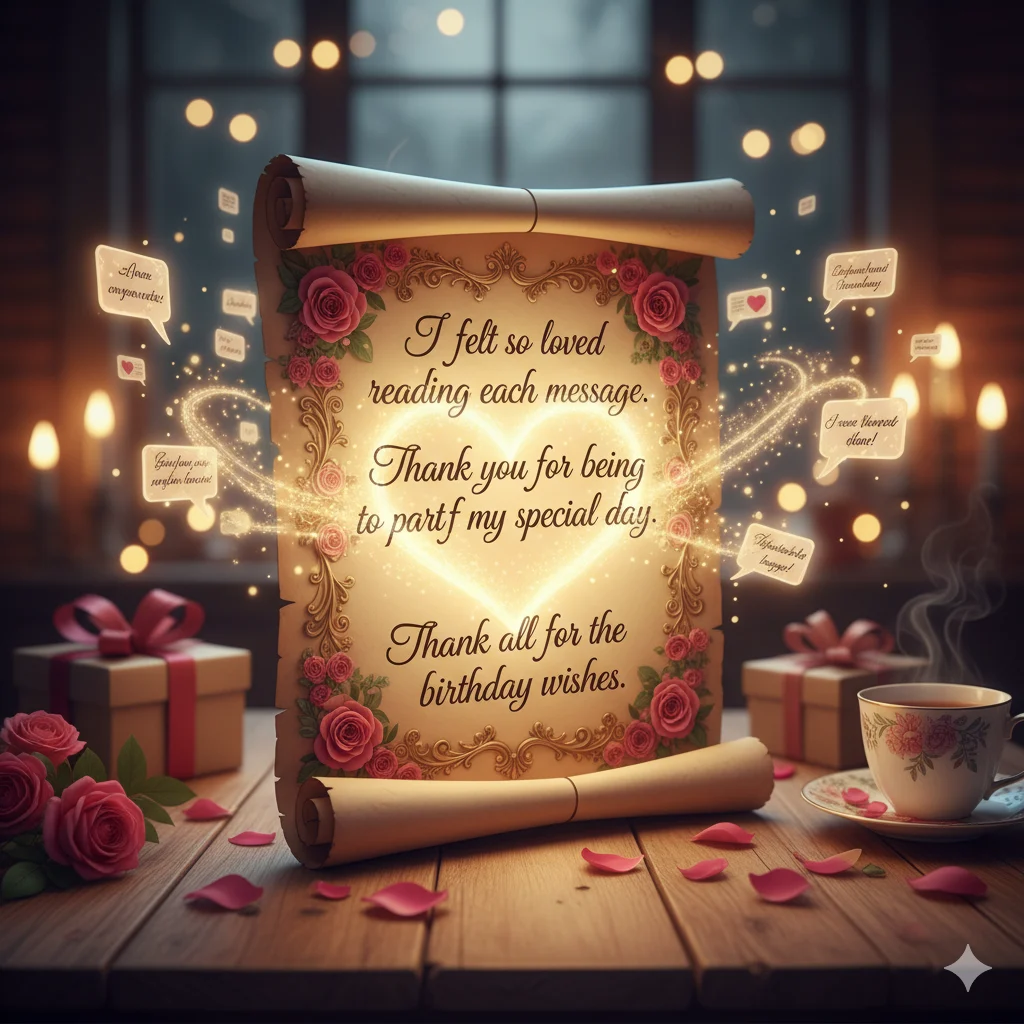 thank you all for the birthday wishes