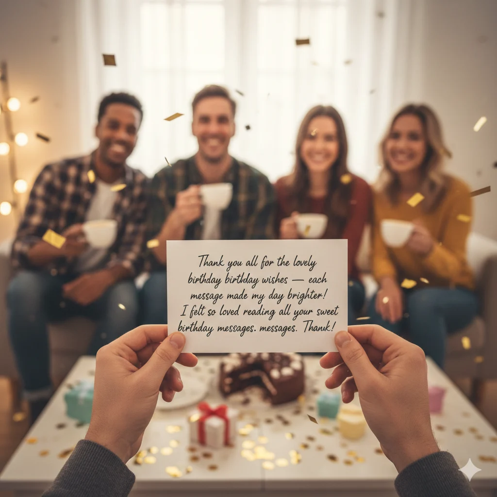 thank you for all the birthday wishes