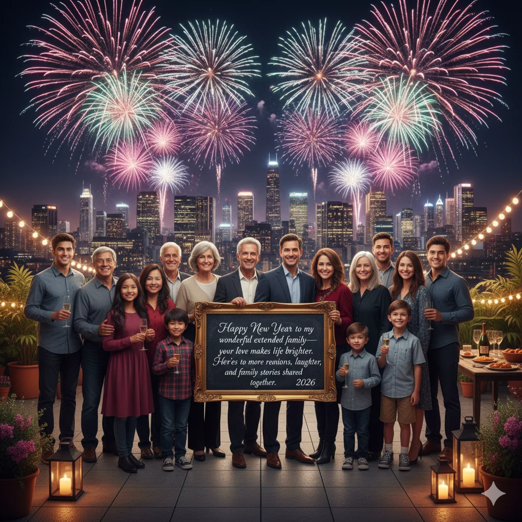 family happy new year wishes