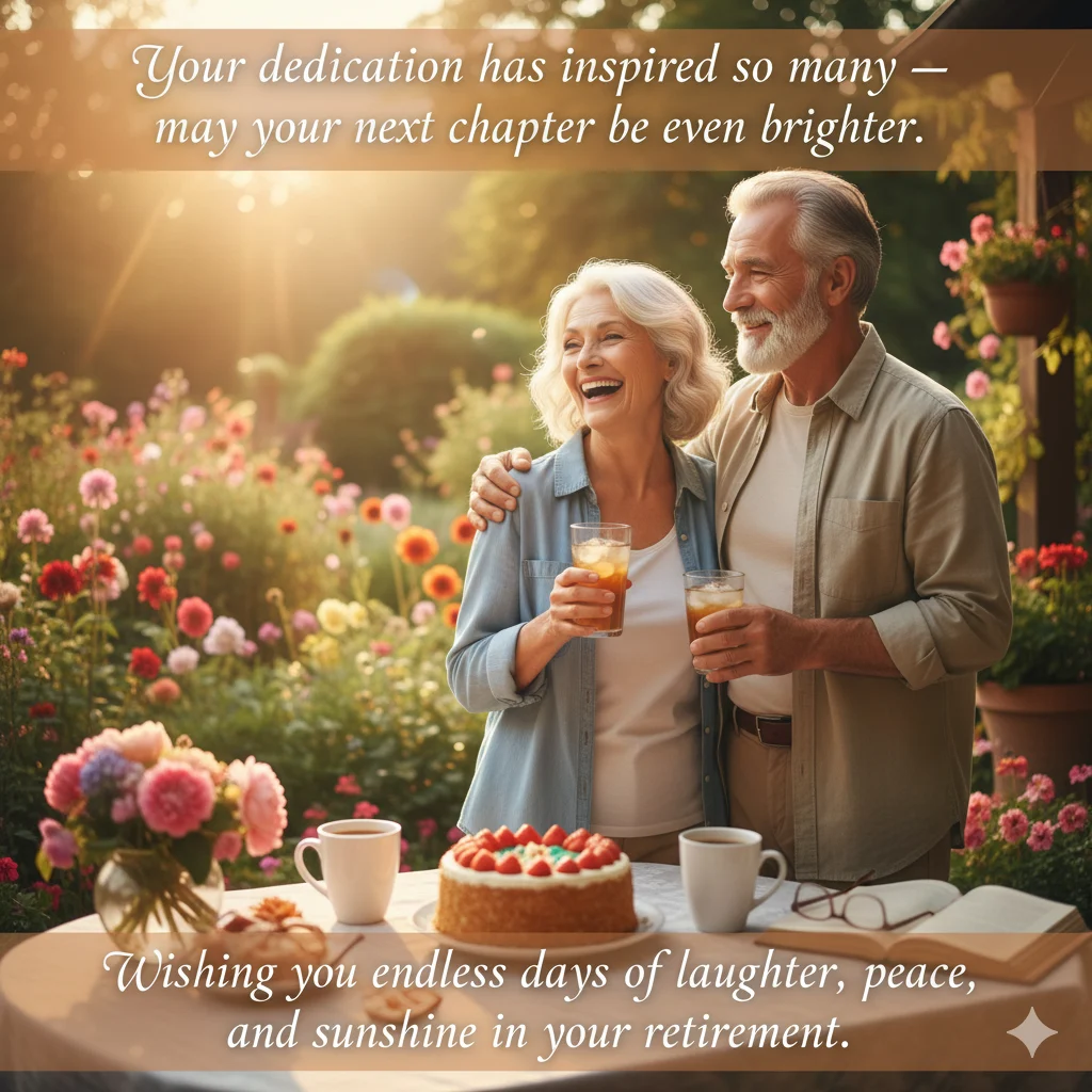 short retirement wishes