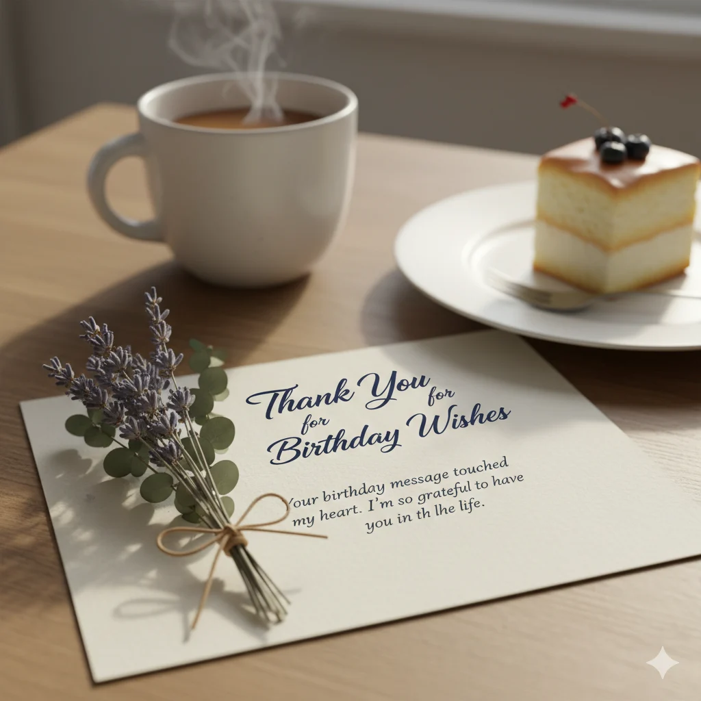 Thank You for Birthday Wishes