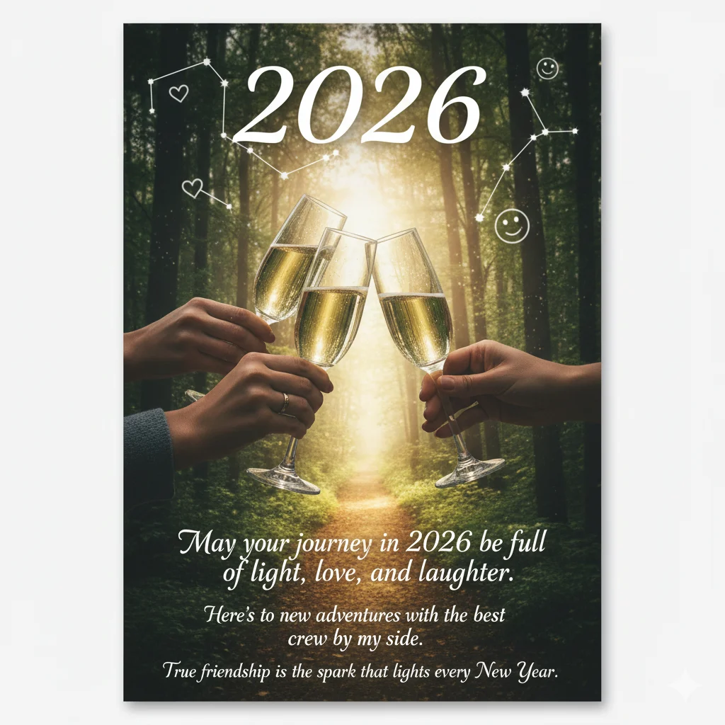 cute new year wishes for friends