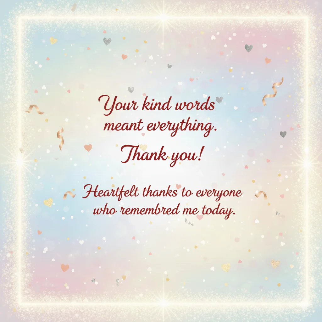 thanks for birthday wishes