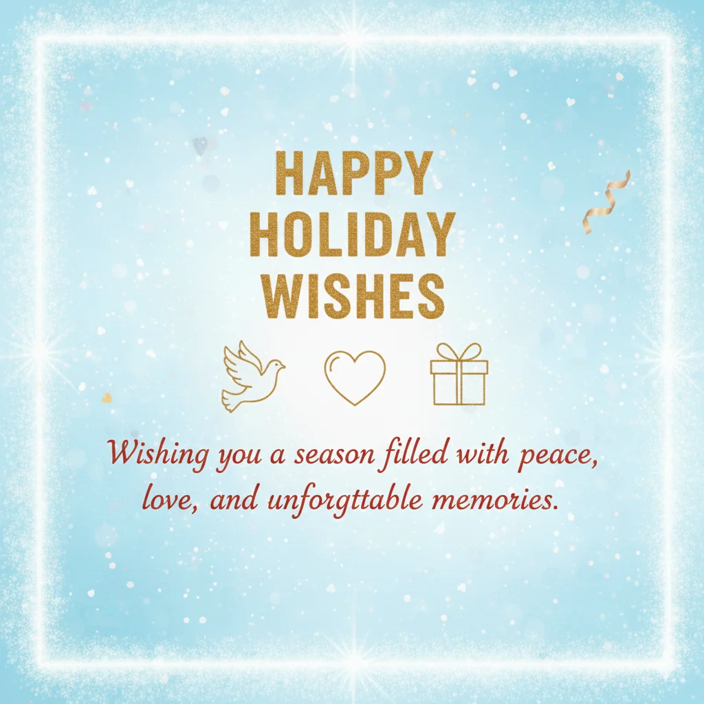 happy holiday wishes