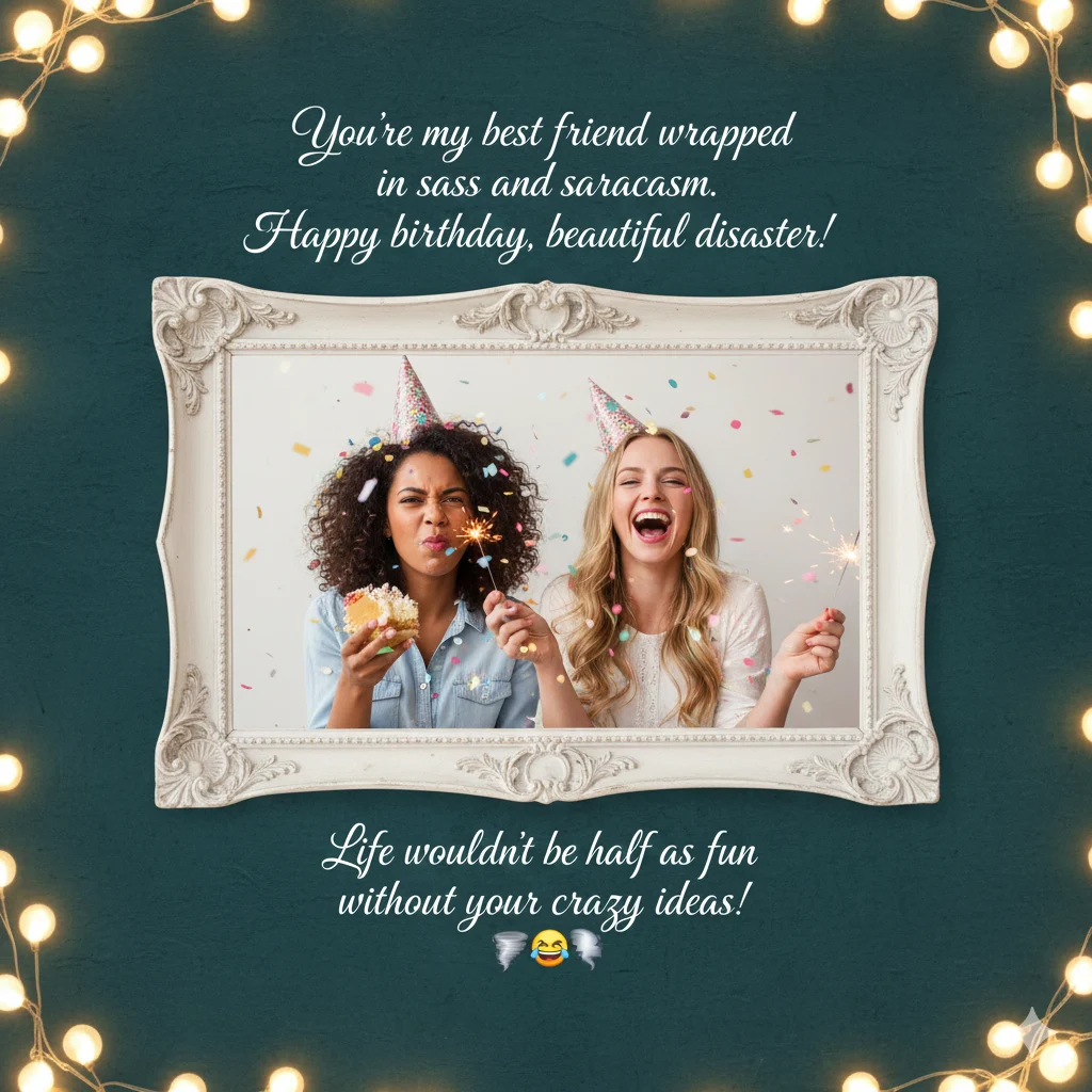 funny birthday wishes for sister