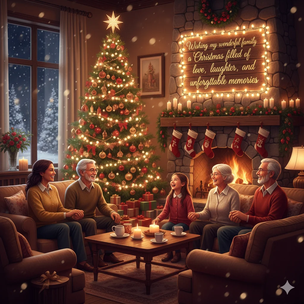 family christmas wishes