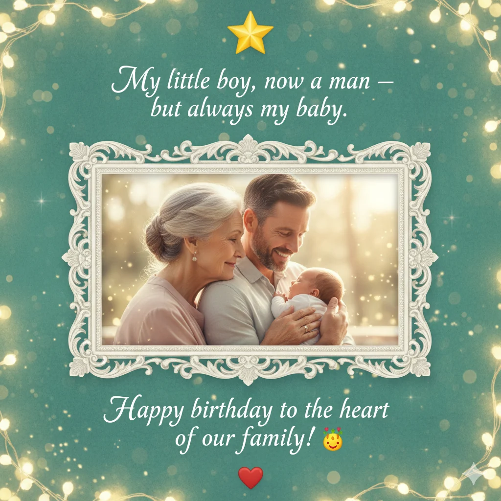 touching birthday wishes to grandson from grandmother