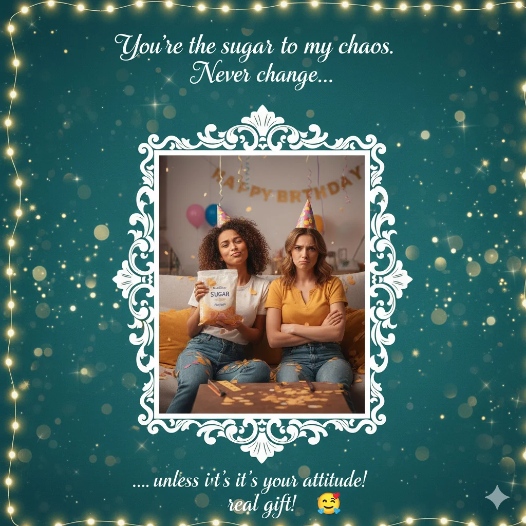 funny birthday wishes for sister