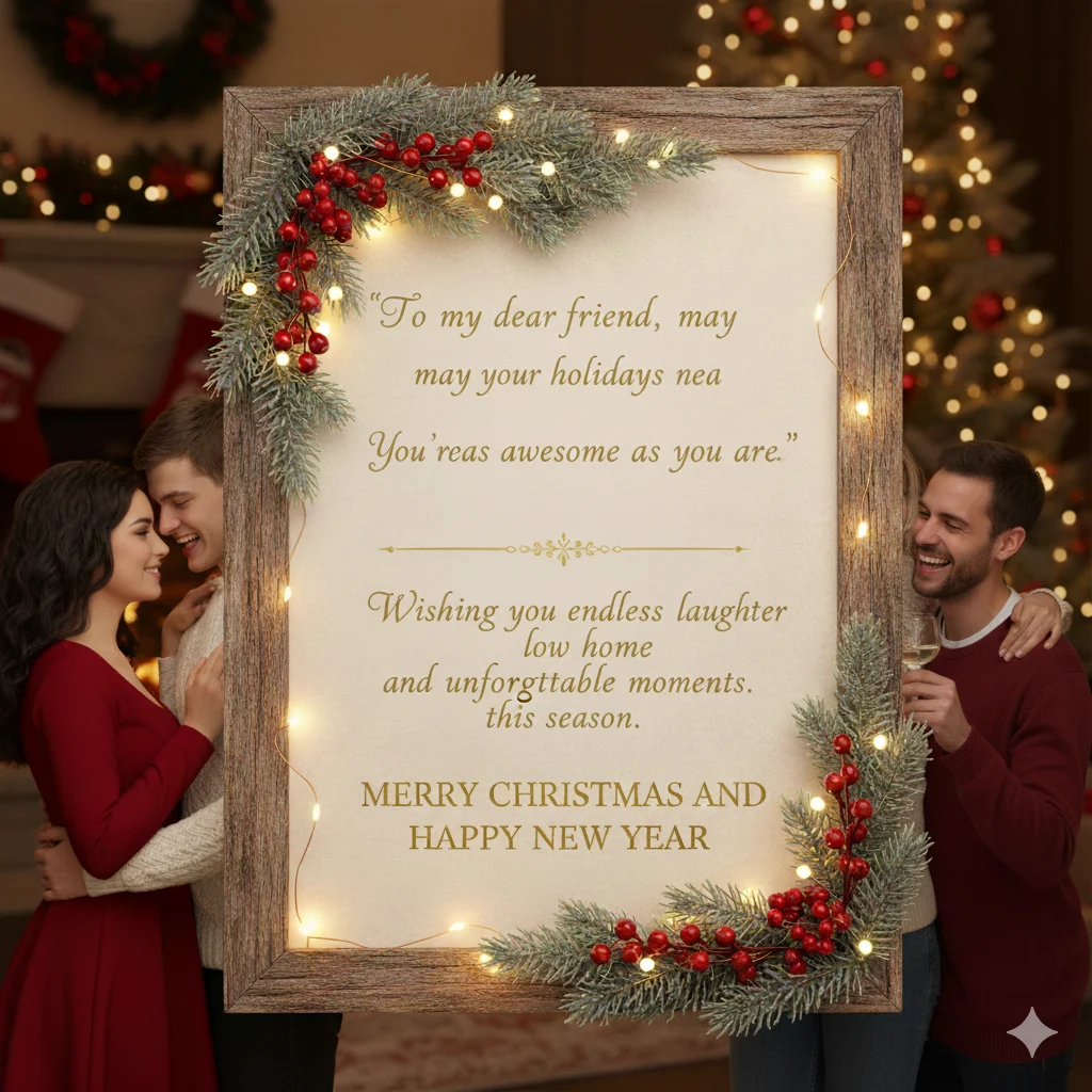 merry christmas and happy new year wishes