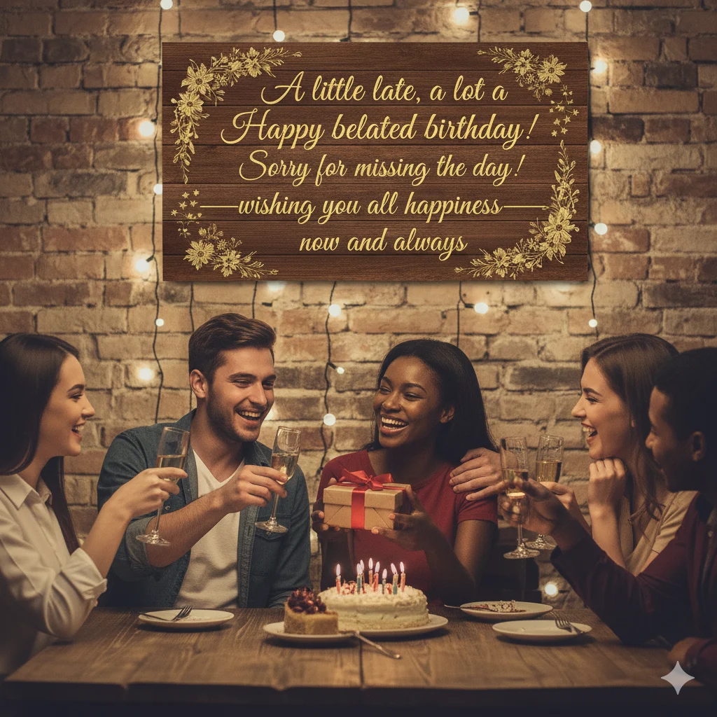 late birthday wishes