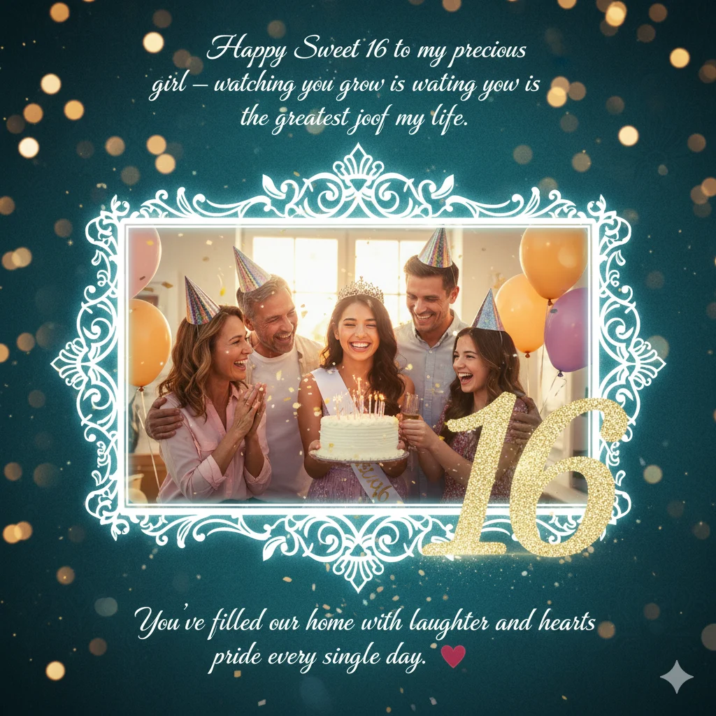 sweet 16 birthday wishes