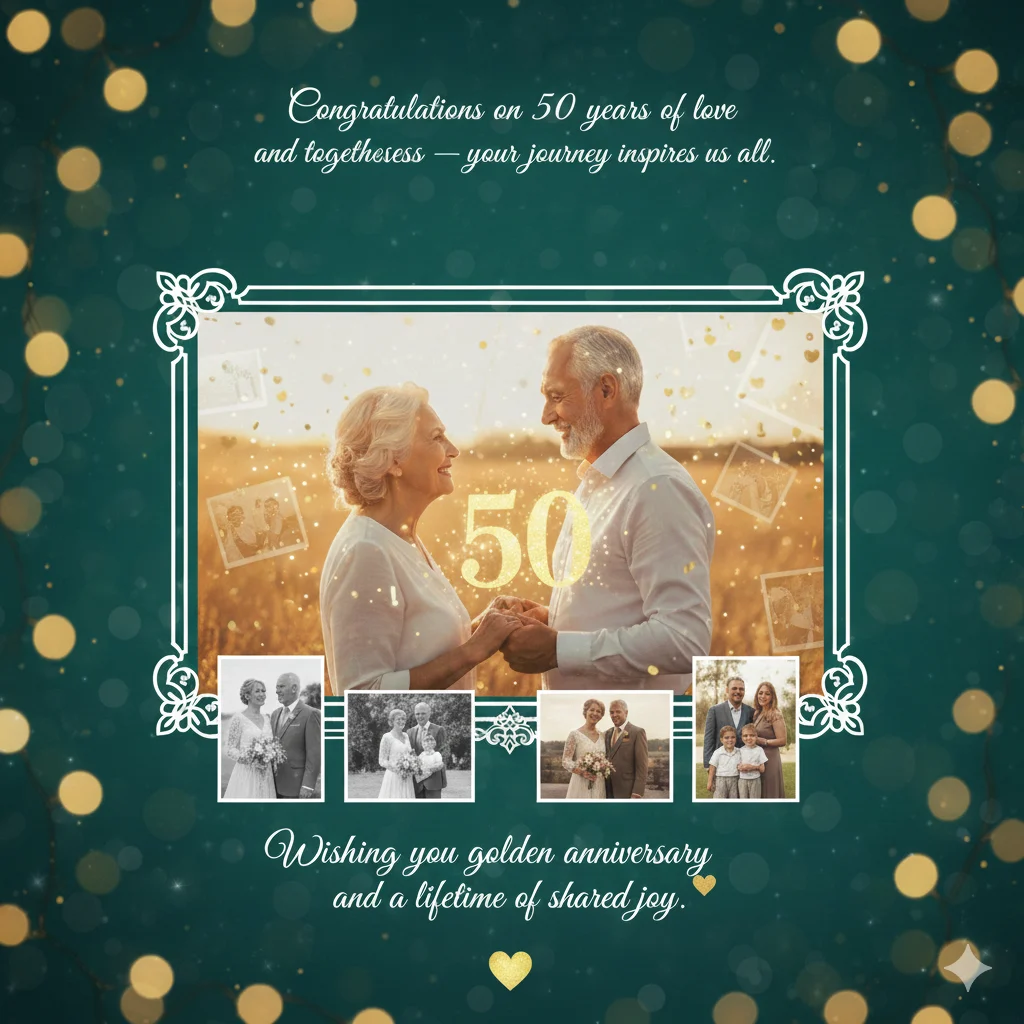 50th anniversary wishes