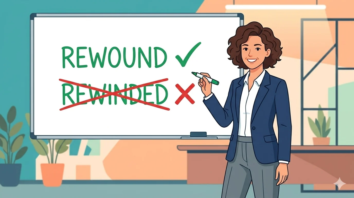rewound or rewinded