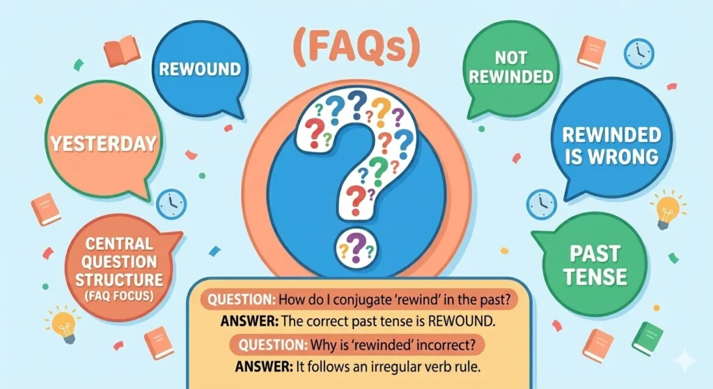 rewound or rewinded