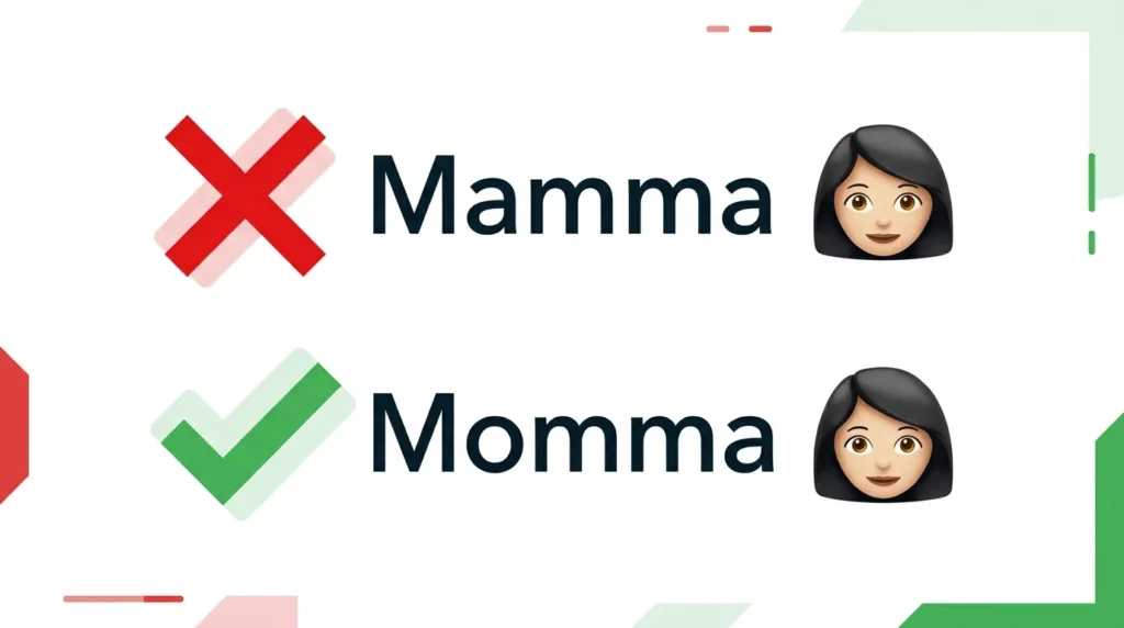 momma or mamma
