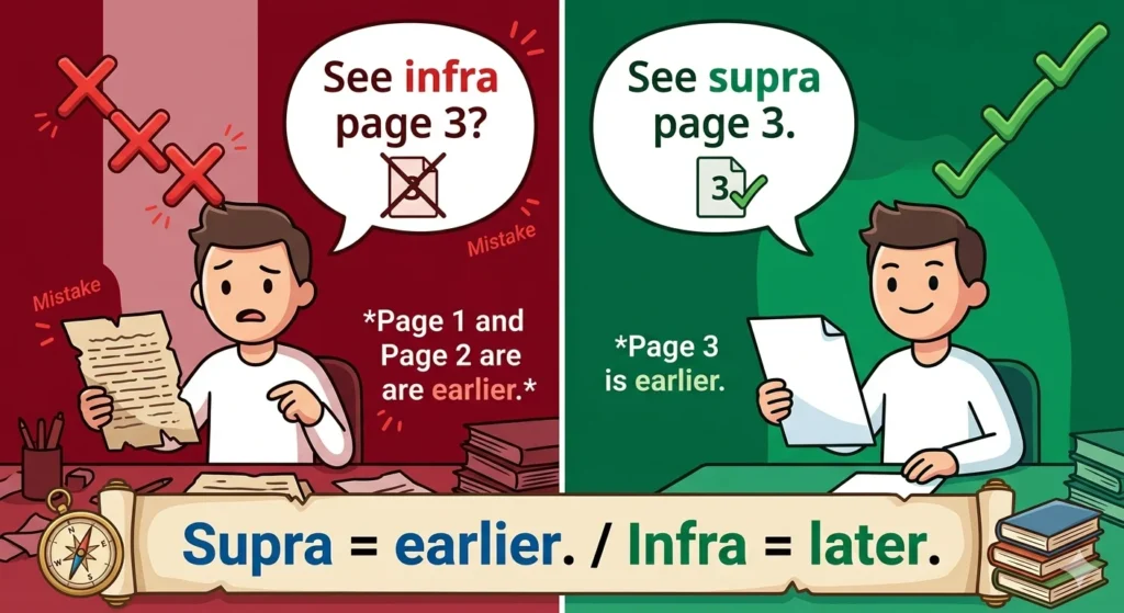 supra or infra