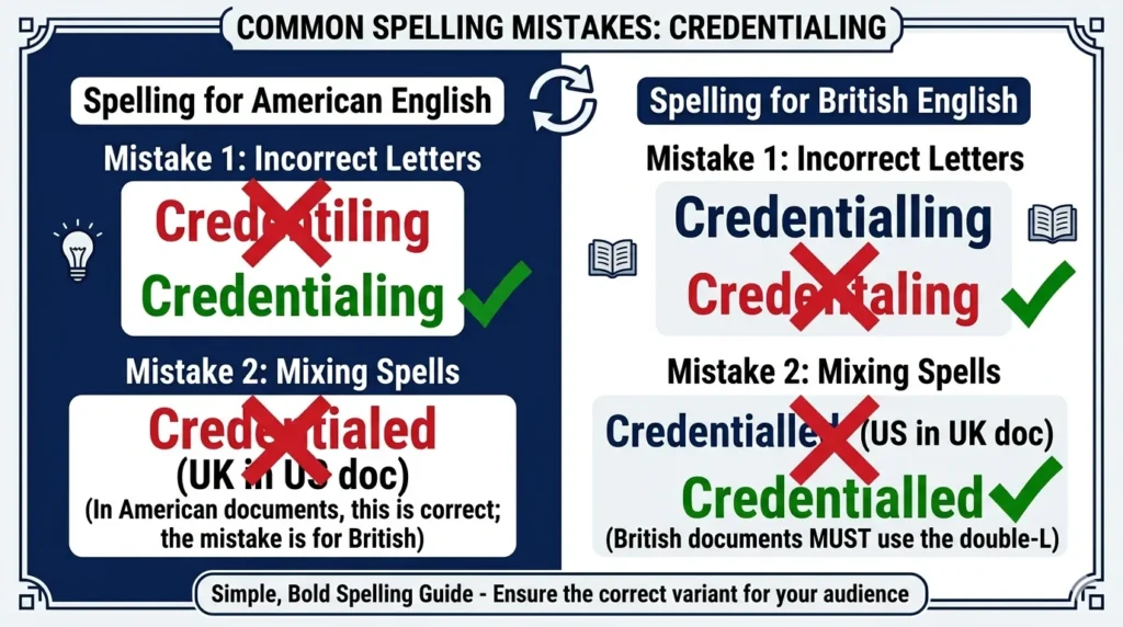credentialling or credentialing