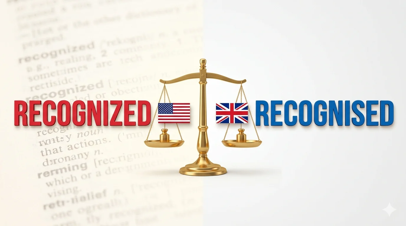 recognized or recognised