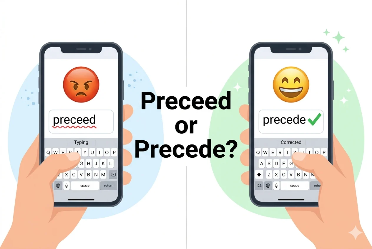 preceed or precede