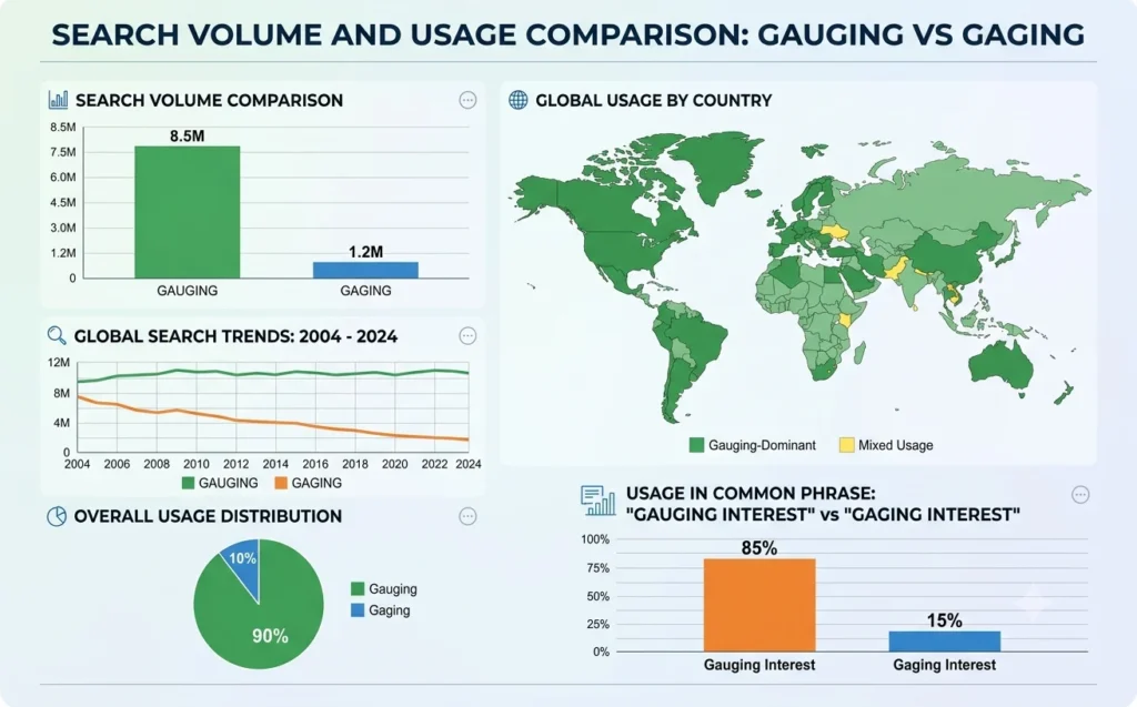 gaging or gauging