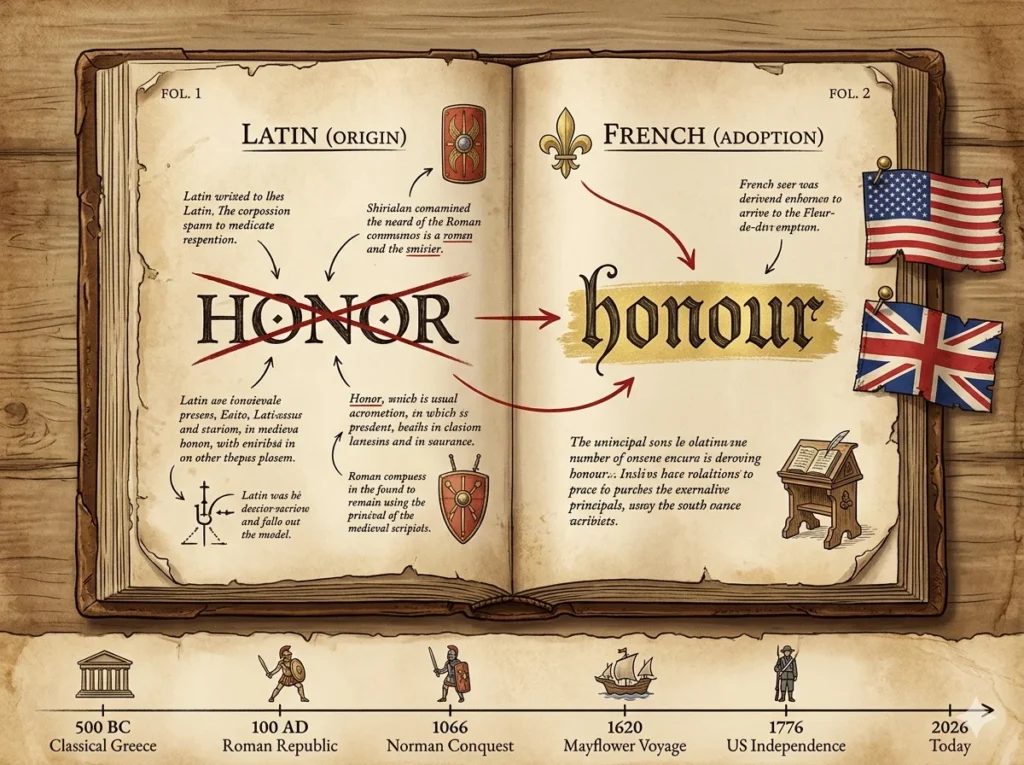 honoring or honouring
