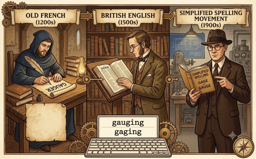 gaging or gauging