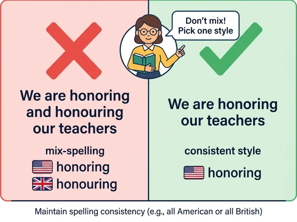 honoring or honouring